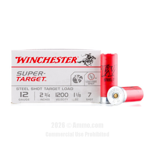 Winchester 12 Gauge Ammo - 250 Rounds of 1-1/8 oz. #7 Shot Ammunition