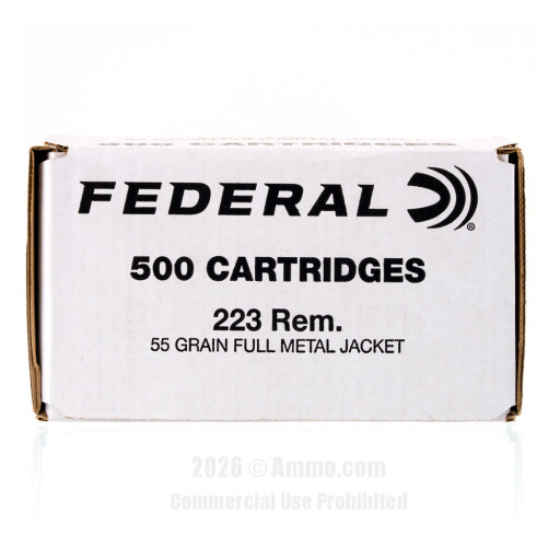 Federal American Eagle 223 Rem Ammo - 1000 Rounds of 55 Grain FMJ...