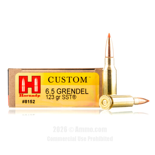Hornady 6.5 Grendel  Ammo - 200 Rounds of 123 Grain SST Ammunition