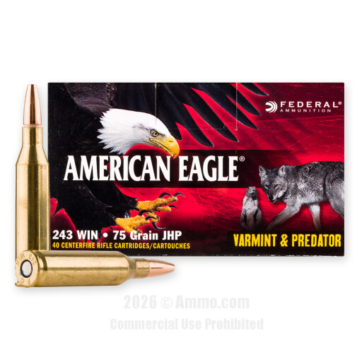243 Win Ammo - Federal Varmint & Predator Ammo Federal Varmint & Predator Ammo