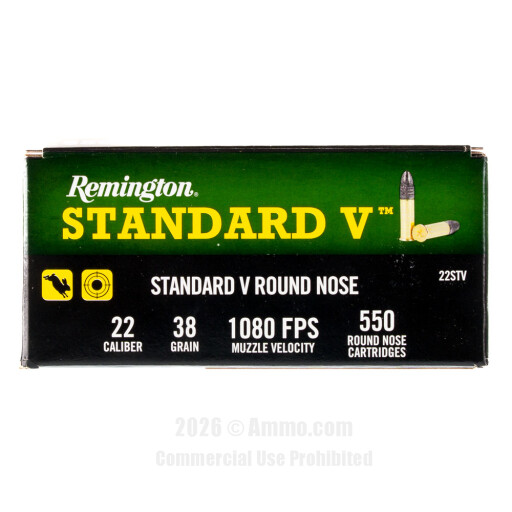 Remington Standard V 22 LR Ammo - 6600 Rounds of 38 Grain LRN...