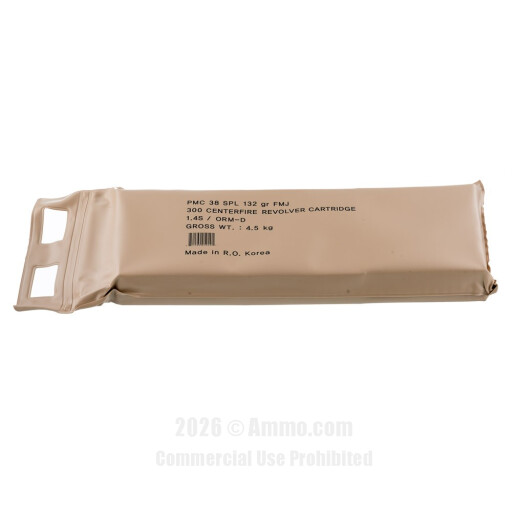 PMC 38 Special  Ammo - 300 Rounds of 132 Grain FMJ Ammunition