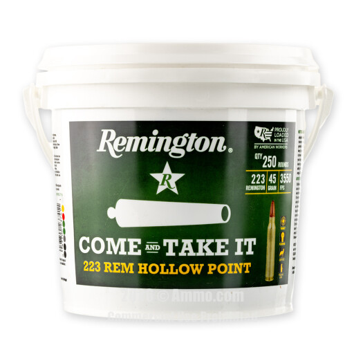 Remington UMC 223 Rem Ammo - 1000 Rounds of 45 Grain JHP Ammunition