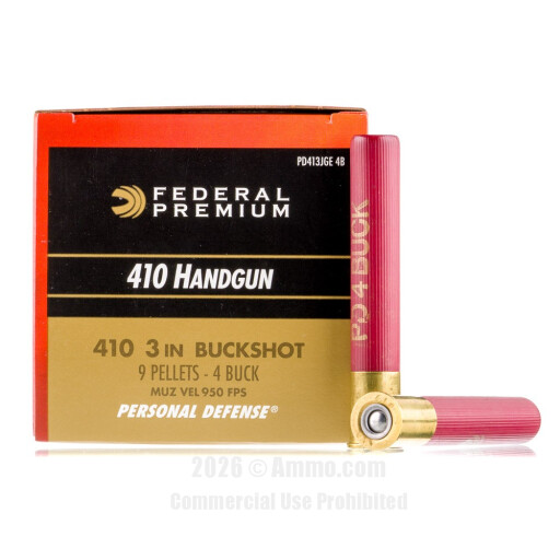 Federal 410 Ammo - 20 Rounds of  #4 Buck Ammunition