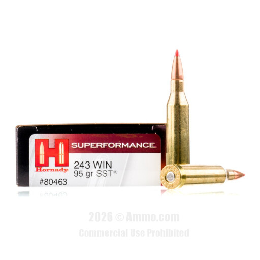 243 Win Ammo - Hornady Superformance Ammo SST Hornady Superformance SST Ammo