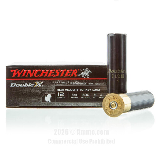 Winchester Double-X 12 Gauge  Ammo - 10 Rounds of 2 oz. #4 Shot...