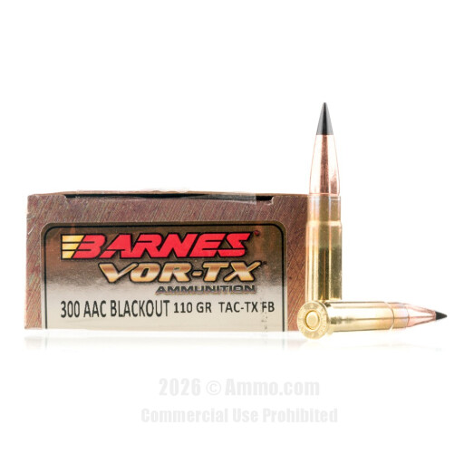 300 AAC Blackout Ammo - Barnes VOR-TX Ammo Barnes VOR-TX Ammo
