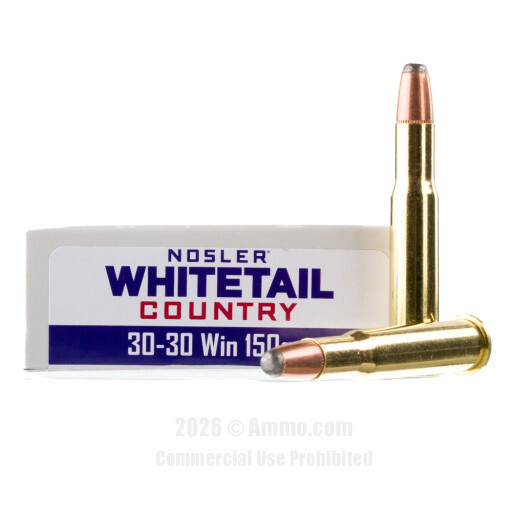 30-30 Win Ammo - Nosler Whitetail Country Ammo Nosler Whitetail Country Ammo