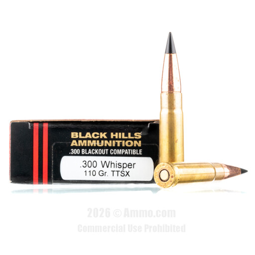 Black Hills Ammunition 300 AAC Blackout Ammo - 20 Rounds of 110...