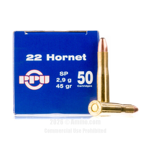 22 Hornet Ammo - Prvi Partizan Ammo SP Prvi Partizan SP Ammo