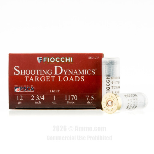 Fiocchi Target Shooting Dynamics 12 Gauge  Ammo - 25 Rounds of 1...