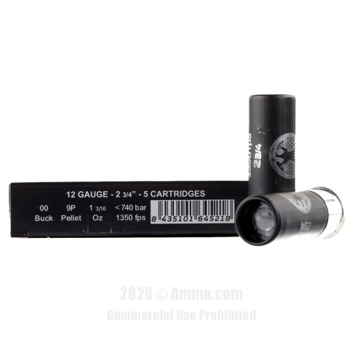 Panzer Defense Lequian 12 Gauge Ammo - 250 Rounds of 00 Buck...