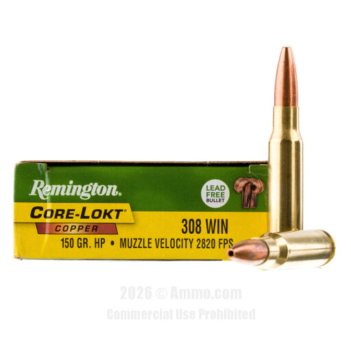 308 Win Ammo - Remington Core-Lokt Copper Ammo Remington Core-Lokt Copper Ammo