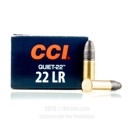 CCI 22 LR Ammo - 50 Rounds of 40 Grain LRN Ammunition