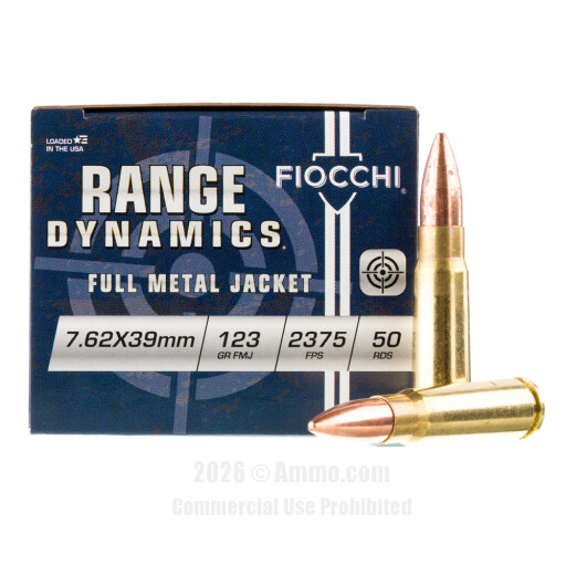 Bulk Fiocchi FMJ Ammo