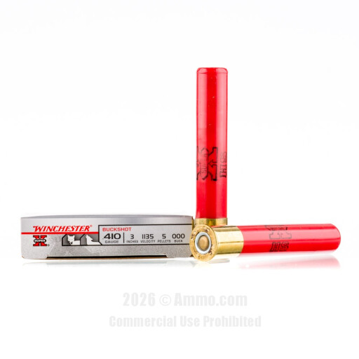 Winchester Super-X 410 Ammo - 5 Rounds of  000 Buck Ammunition