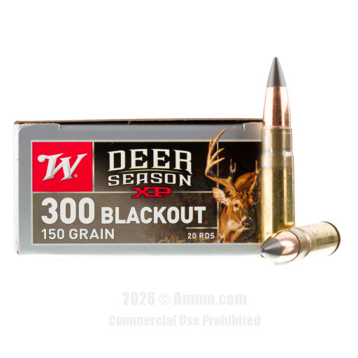 Winchester Deer Season XP 300 AAC Blackout Ammo - 200 Rounds of...
