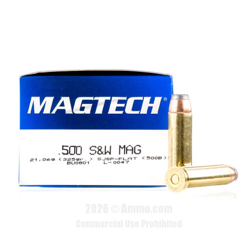 500 S&W Mag Ammo - Magtech Ammo SJSP Magtech SJSP Ammo