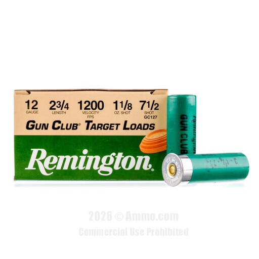 Remington 12 Gauge Ammo - 25 Rounds of 1-1/8 oz. #7-1/2 Shot...