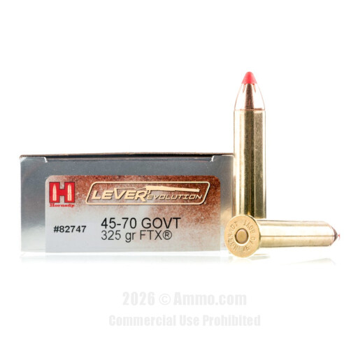 Hornady LEVERevolution 45-70 Govt Ammo - 20 Rounds of 325 Grain...