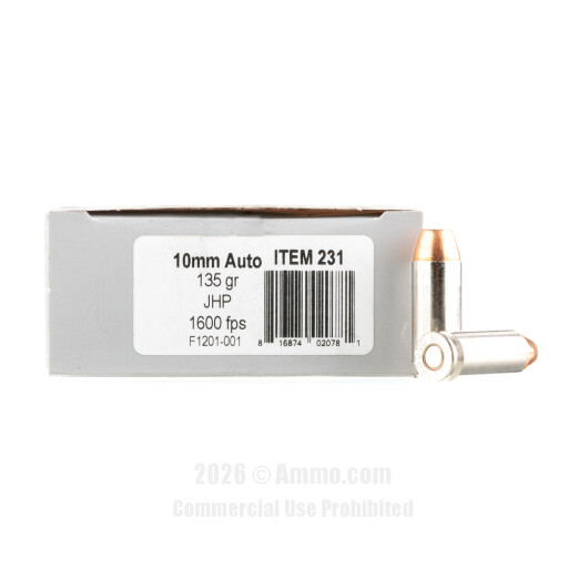 10mm Auto Ammo - Underwood Ammo JHP Underwood JHP Ammo