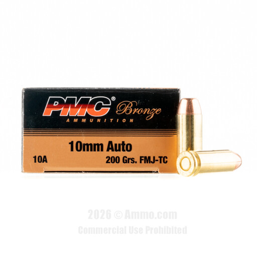PMC 10mm Ammo - 1000 Rounds of 200 Grain FMJ Ammunition