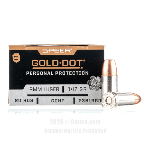 9mm Ammo - Speer Gold Dot Ammo JHP Speer Gold Dot JHP Ammo
