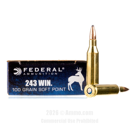 243 Win Ammo - Federal Ammo SP Federal SP Ammo