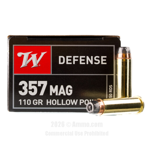 Winchester 357 Magnum  Ammo - 500 Rounds of 110 Grain JHP Ammunition