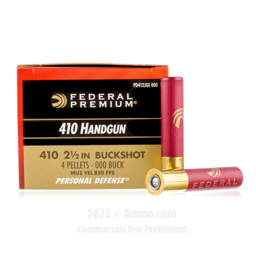 Federal 410 Ammo - 20 Rounds of  #000 Buck Ammunition