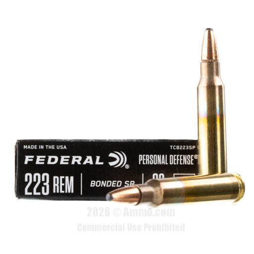 Federal Personal Defense 223 Rem Ammo - 20 Rounds of 62 Grain...