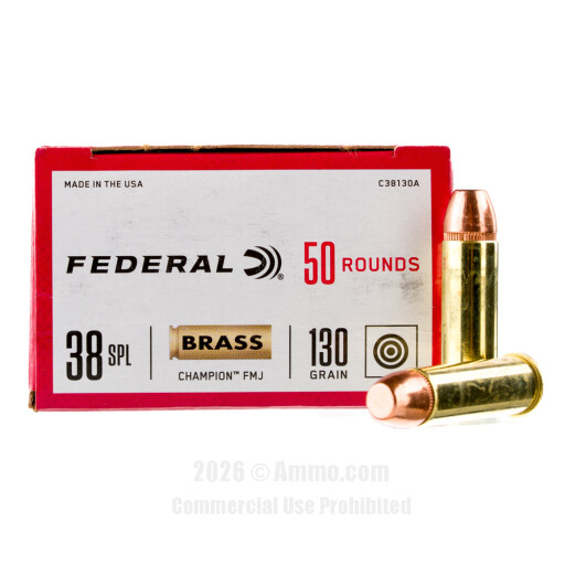 Federal Champion 38 Special Ammo - 1000 Rounds of 130 Grain FMJ...