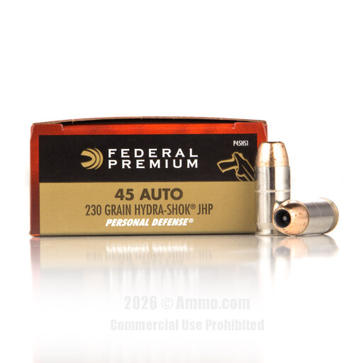 45 ACP/Auto Ammo - Federal Ammo JHP Federal JHP Ammo