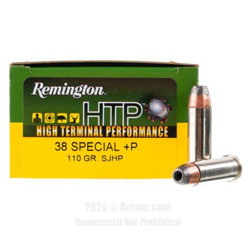 38 Special Ammo - Remington HTP Ammo SJHP +P Remington HTP SJHP +P Ammo