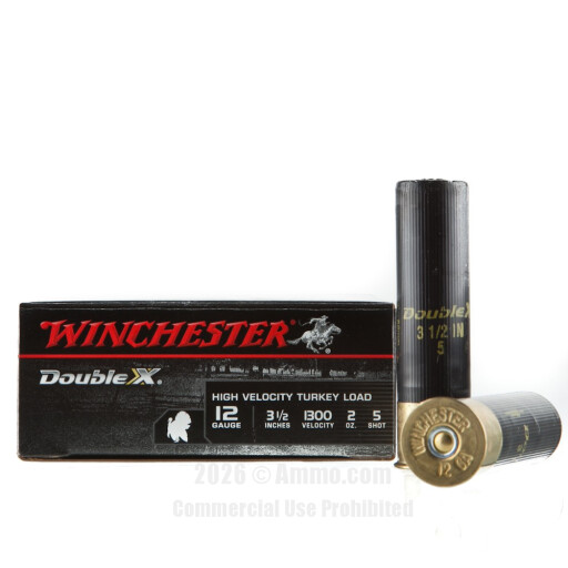 Winchester Double-X 12 Gauge  Ammo - 10 Rounds of 2 oz. #5 Shot...