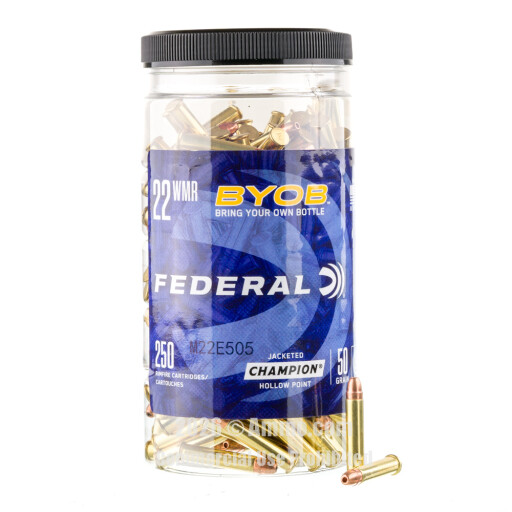 22 WMR Ammo - Federal BYOB Ammo JHP Federal BYOB JHP Ammo