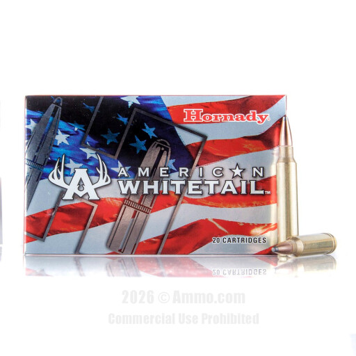 Hornady American Whitetail 300 Win Mag Ammo - 20 Rounds of 180...