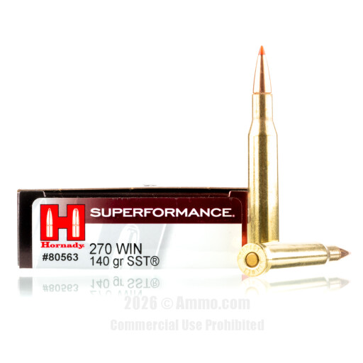 270 Win Ammo - Hornady Superformance Ammo SST Hornady Superformance SST Ammo