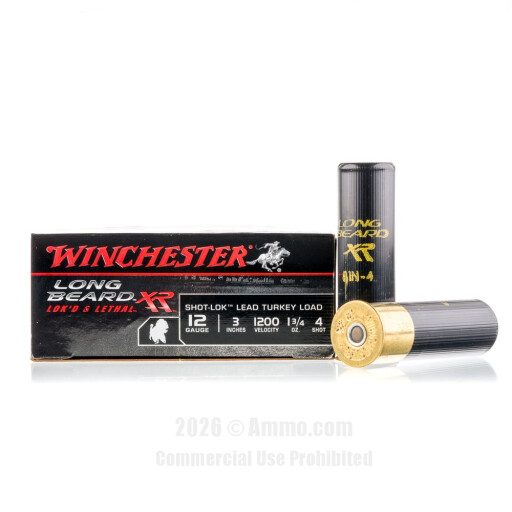 Winchester 12 Gauge  Ammo - 10 Rounds of 1-3/4 oz. #4 Shot (Lead)...
