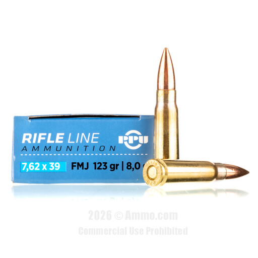 7.62x39mm Ammo - Bulk Prvi Partizan Ammo FMJ Bulk Prvi Partizan FMJ Ammo