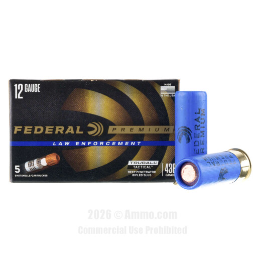 Federal LE Tactical 12 Gauge Ammo - 250 Rounds of 1 oz. TruBall...