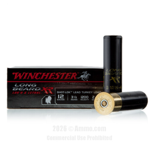 Winchester 12 Gauge  Ammo - 10 Rounds of 2 oz. #4 Shot Ammunition