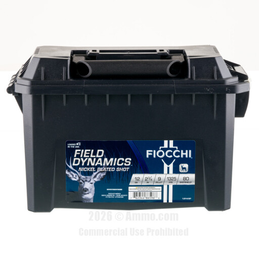 Fiocchi 12 Gauge Ammo - 80 Rounds of 9 Pellets #1 Buckshot...