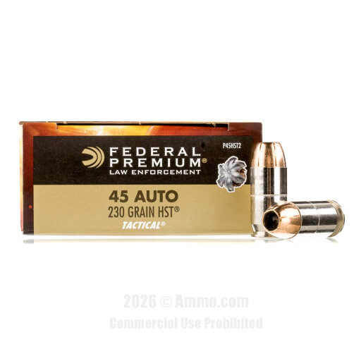 Federal Law Enforcement HST 45 ACP Ammo - 1000 Rounds of 230 Grain...
