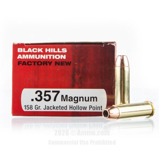 Black Hills Ammunition 357 Magnum Ammo - 50 Rounds of 158 Grain...
