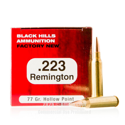 Black Hills Ammunition 223 Ammo - 1000 Rounds of 77 Grain Match HP...