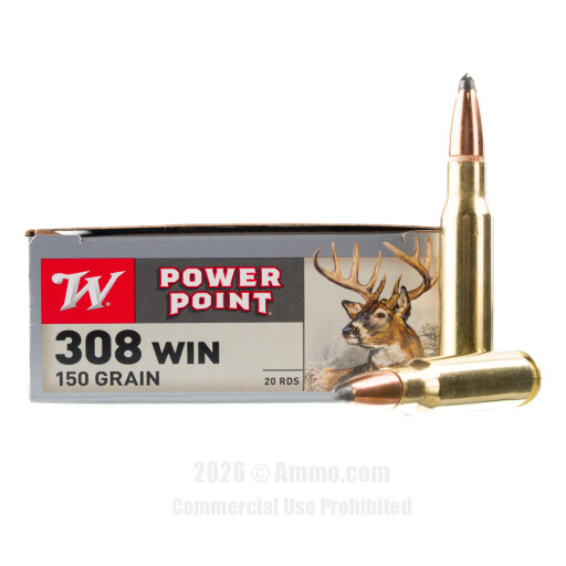 308 Win Ammo - Winchester Ammo PP Winchester PP Ammo