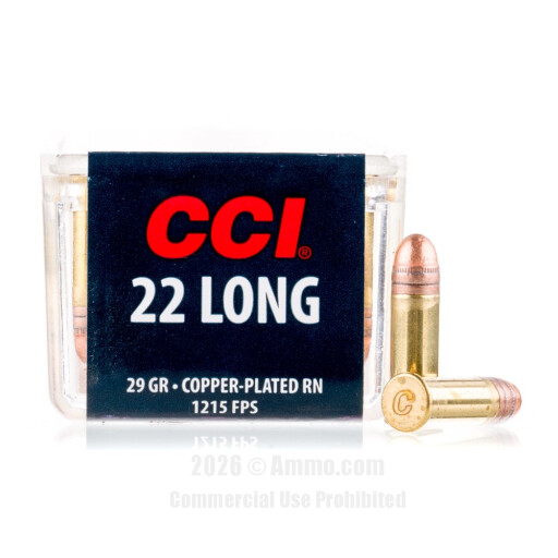 CCI 22 Long Ammo - 100 Rounds of 29 Grain CPRN Ammunition