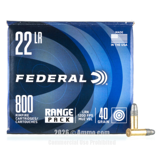 Federal Champion 22 LR Ammo - 3200 Rounds of 40 Grain LRN Ammunition
