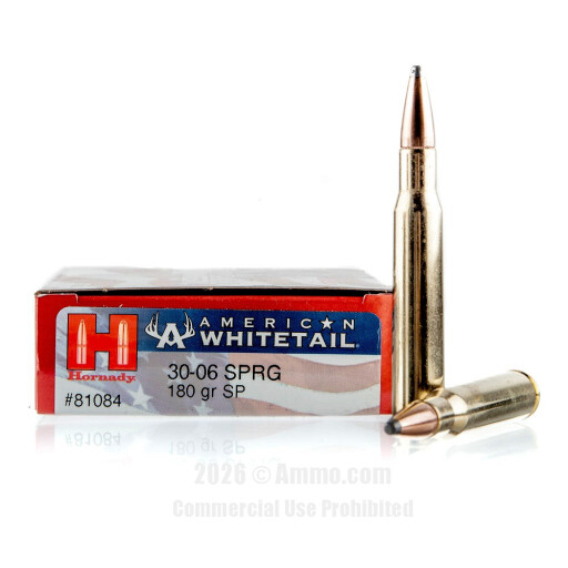 30-06 Ammo - Hornady American Whitetail Ammo SP Hornady American Whitetail SP Ammo